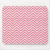 Roze Muismat van de glitter Chevron Sparkle Shimme (Voorkant)