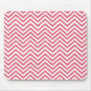 Roze Muismat van de glitter Chevron Sparkle Shimme