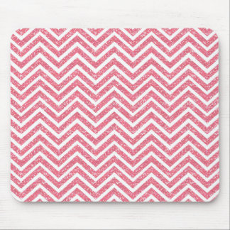 Roze Muismat van de glitter Chevron Sparkle Shimme