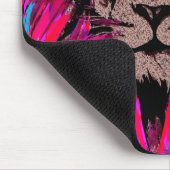 Roze Muismat van de Lion - Lion Face Portret Teken (Hoek)