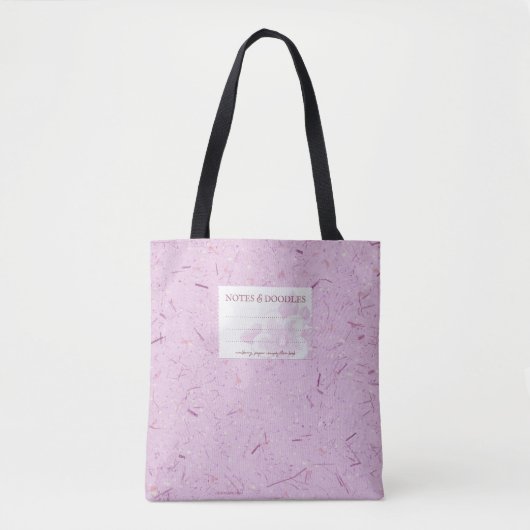 Roze Mulberry Papier Compositie Notitieboek Elegan Tote Bag (Voorkant)