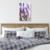 Roze Mulla Mulla Ingepakt Canvas Afdruk (Insitu (Slaapkamer))