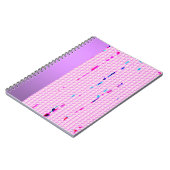Roze Multi Color Sprinkles Notitieboek (Linkerzijde)