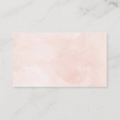 Roze multipele luierlade Raffle-behuizing Informatiekaartje (Achterkant)