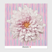 Roze Mum Bloem  Stijl Sticker (Vel)