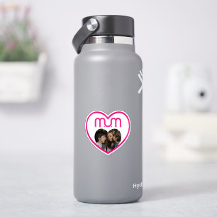 Roze MUM Liefde Fotolijst Sticker
