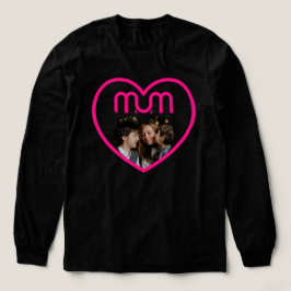Roze MUM Love Fotolijst Tri-Blend Shirt