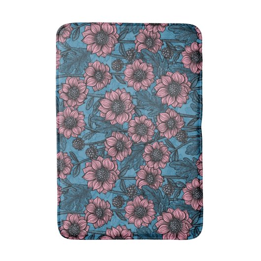 Roze Mums Badmat (Voorkant Verticaal)