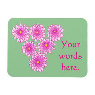 Roze Mums Bloemen Chrysanten Magneten