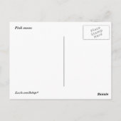 Roze Mums Briefkaart (Achterkant)