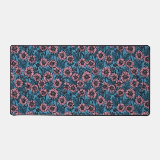 Roze Mums Bureaumat (Voorkant)