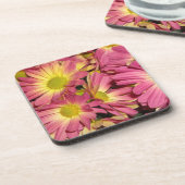 Roze Mums Cork Onderzetters (Linkerzijde)