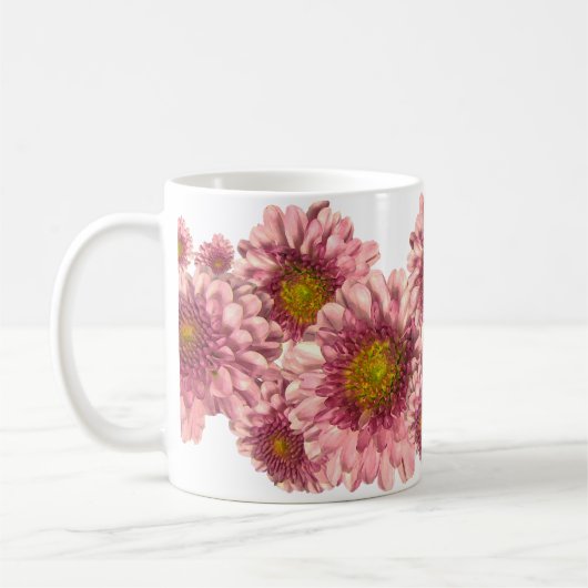 Roze Mums Koffiemok (Links)