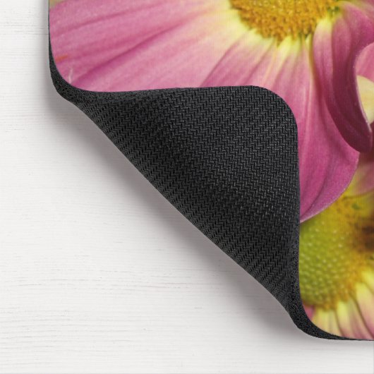 Roze Mums Mousepad Muismat (Hoek)