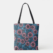 Roze Mums Tote Bag (Achterkant)