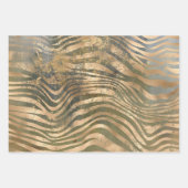 Roze munt Abstracte tropische bladeren Inpakpapier Vel (Voorkant 3)