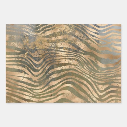 Roze munt Abstracte tropische bladeren Inpakpapier Vel (Voorkant 3)