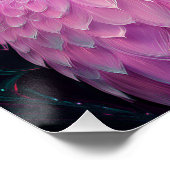 Roze Murloc/Uil hybride schepsel Perfect Poster (Hoek)