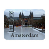 Roze, museumplein, Amsterdam Magneet (Horizontaal)