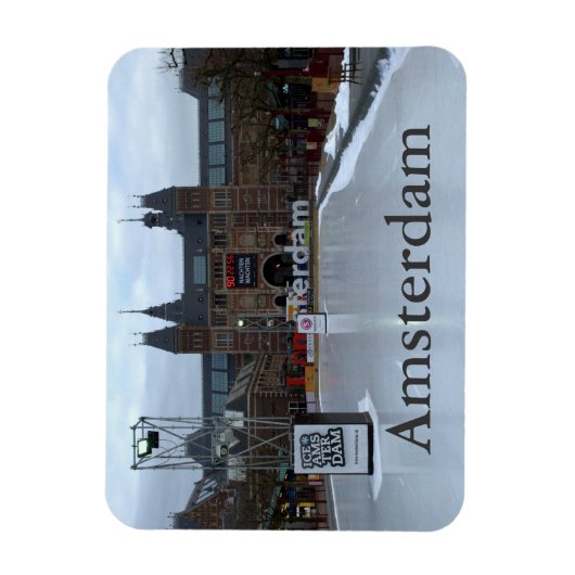 Roze, museumplein, Amsterdam Magneet (Verticaal)