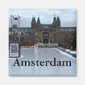 Roze, museumplein, Amsterdam Magneet (Voorkant)