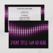 roze musicmeterz kaart (Voorkant / Achterkant)