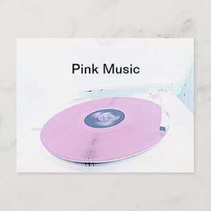 Roze Musik Briefkaart