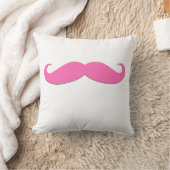 Roze Mustache Black Mustache Humor Newly Weds Kussen (Deken)