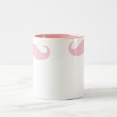 Roze Mustache Coffee Beverage Mok (Center)