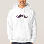 Roze Mustache, Curl Mustache, Mustache, Stache Hoodie (Voorkant)