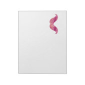 Roze Mustache Tie Dye Waterverf — Ontwerp Notitieblok (Linkerzijde)