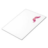 Roze Mustache Tie Dye Waterverf — Ontwerp Notitieblok (Schuin)