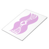 Roze Mustaches, aangepast blocnote (Schuin)
