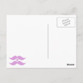 Roze Mustaches aangepast briefkaart (Achterkant)