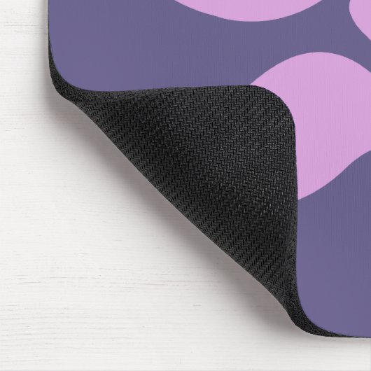 Roze Mustaches aangepast mousepad Muismat (Hoek)