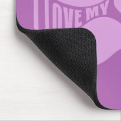 Roze Mustaches aangepast mousepad Muismat (Hoek)