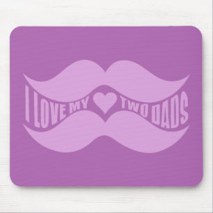 Roze Mustaches aangepast mousepad Muismat