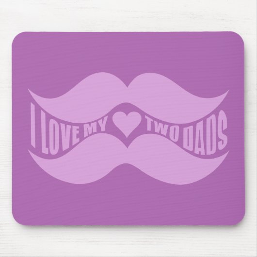 Roze Mustaches aangepast mousepad Muismat (Voorkant)