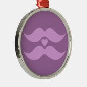 Roze Mustaches aangepast ornament (Rechts)