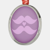 Roze Mustaches aangepast ornament (Links)