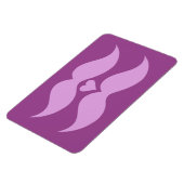 Roze Mustaches aangepaste magneet (Linkerzijde)