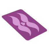 Roze Mustaches aangepaste magneet (Rechterzijde)