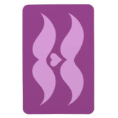 Roze Mustaches aangepaste magneet (Verticaal)