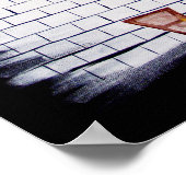 Roze muur 20x28 poster (Hoek)