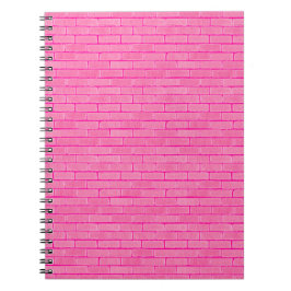 Roze muur notitieboek