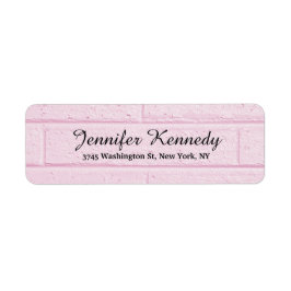 Roze Muur Unieke Klasse Script Creative Plain Etiket