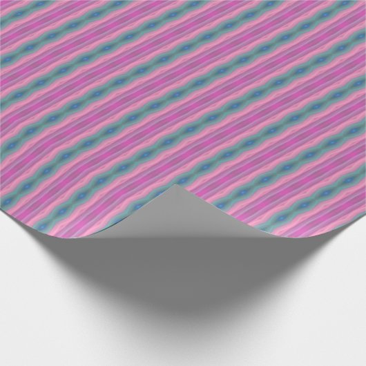 Roze muziek cadeaupapier (Hoek)