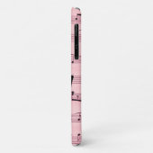 Roze muziek- en theatermaskers Case-Mate iPhone case (Achterkant/links)