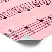 Roze muziek- en theatermaskers perfect poster (Hoek)