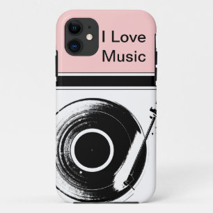 Roze muziek iPhone-cases iPhone 11 Hoesje